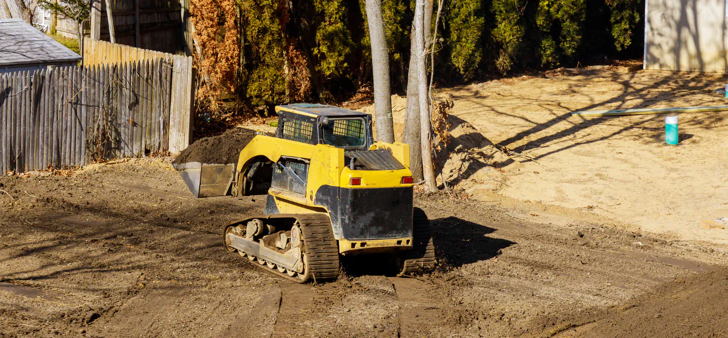 land grading background